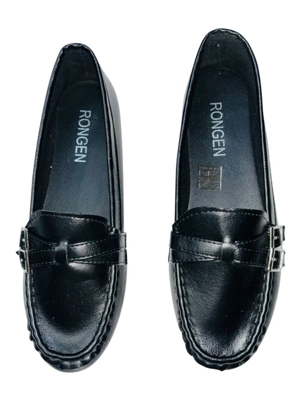 Rongen Slip-on Loafers Flat Shoes Women’s Size 8 or 39, Black